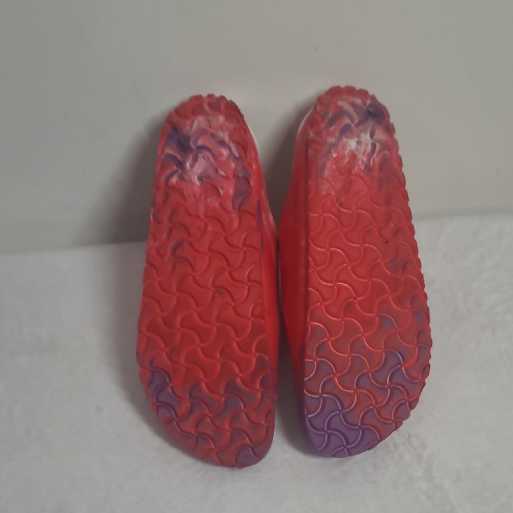 Birkenstock Red and Purple Sandals with Contoured Footbed - Picture 7 of 8